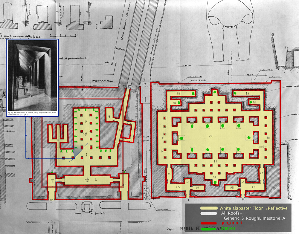 Maps and plans: Khafre Valley Temple, plan